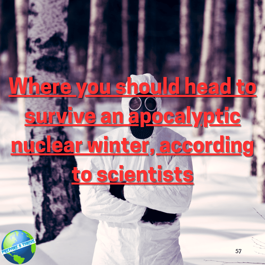 Where you should head to survive an apocalyptic nuclear winter, according to scientists